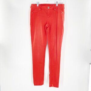 Maurices Coral Chino Skinny Leg Ankle Pants Size Medium Regular